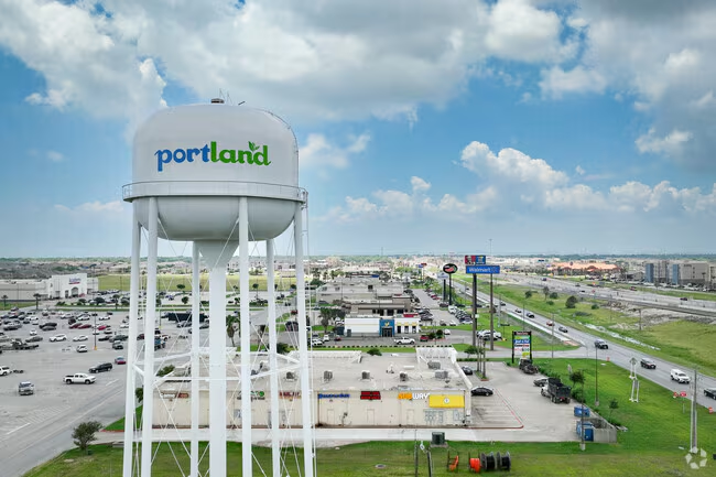 Portland water tower and surrounding service area